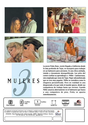 Carátula trasera de 3 mujeres (Tres mujeres)