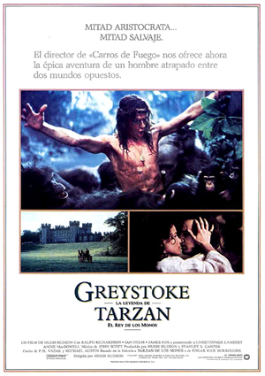 poster de Greystoke, la leyenda de Tarzn, el rey de los monos